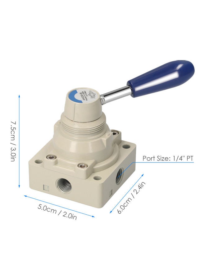 KKmoon 4HV230-08 Rotary Lever Air Flow Control Valve Beige - Image 3