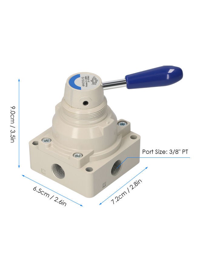 KKmoon 4HV310-10 Rotary Lever Air Flow Control Valve Beige - Image 5