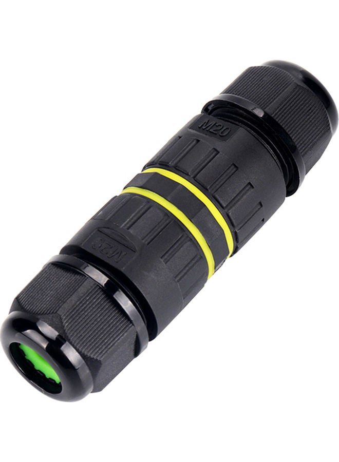 Generic 3-Pin Outdoor Lighting Cable Connector Black  - Image 1