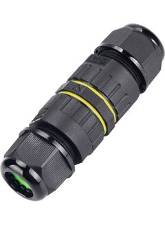 Generic 3-Pin Outdoor Lighting Cable Connector Black  - Image 1