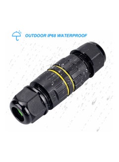 Generic 3-Pin Outdoor Lighting Cable Connector Black  - Image 3