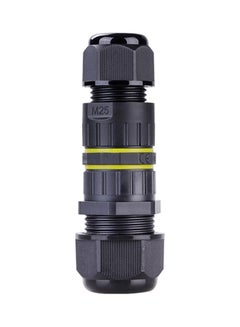 Generic 5-Pin Outdoor Lighting Cable Connector with 2 Outlets Black  - Image 1