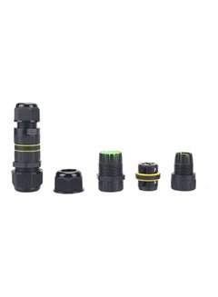 Generic 5-Pin Outdoor Lighting Cable Connector with 2 Outlets Black  - Image 5