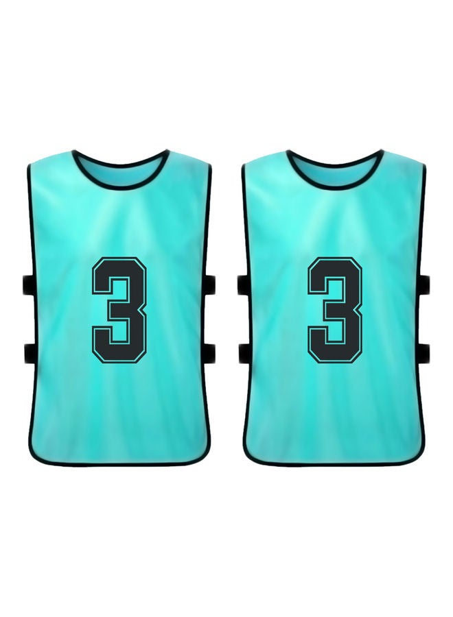 Generic 6-Piece Adult Style Double-Sided Printing Number 1-6 Division Vest - Image 2