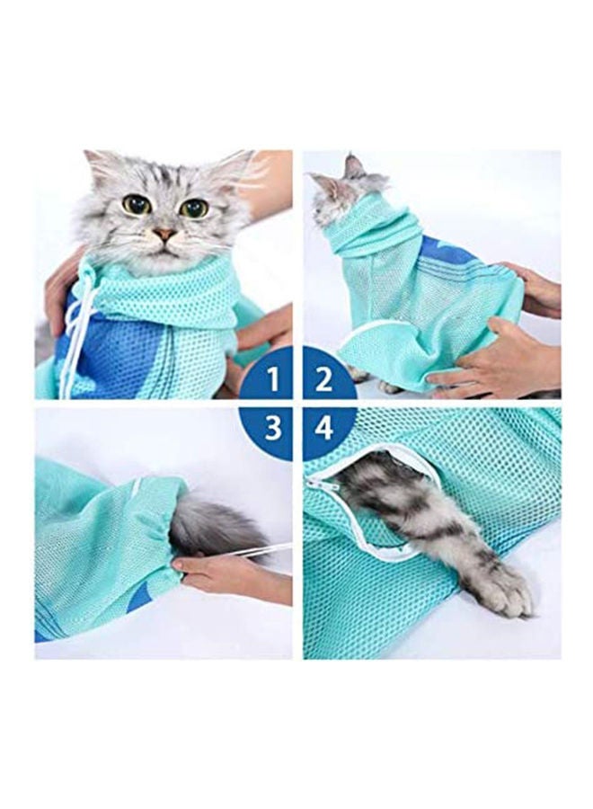 S-Color - Multifunctional Cat Grooming Bag Blue - Image 1