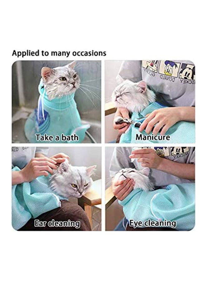 S-Color Multifunctional Cat Grooming Bag Blue  - Image 2