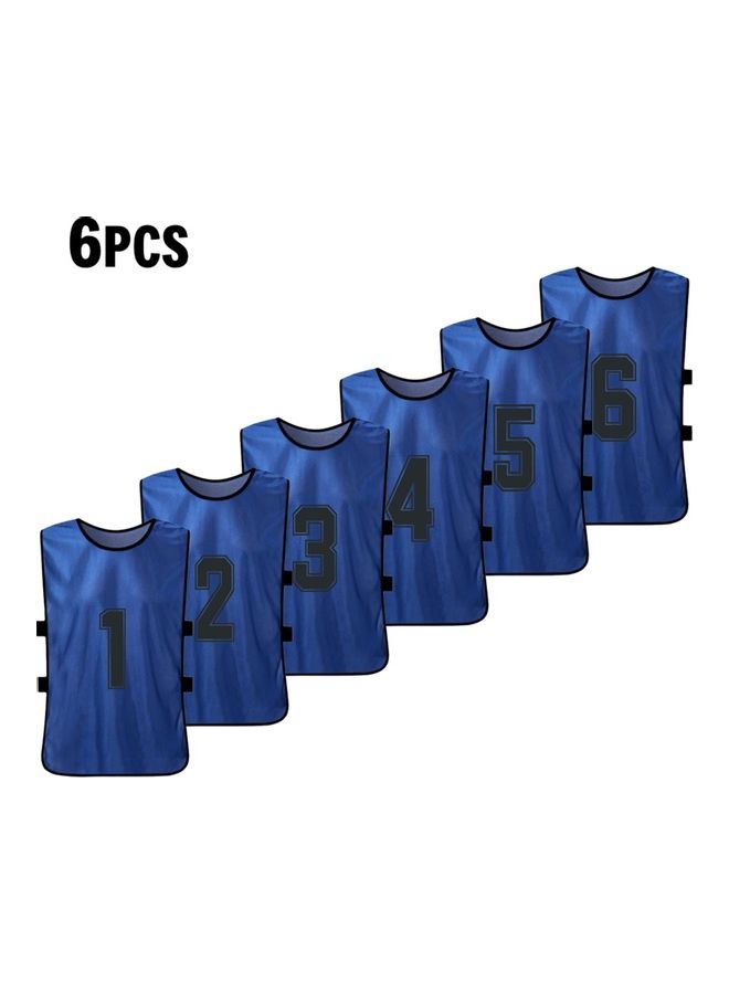 Generic 6-Piece Adult Style Double-Sided Printing Number 1-6 Division Vest - Image 1