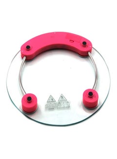 AGD Digital Weighting Scale Clear/Pink 30 x 30cm 
