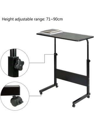 Adjustable Table with Rolling Wheels Black - v1624641273/N48488735A_2