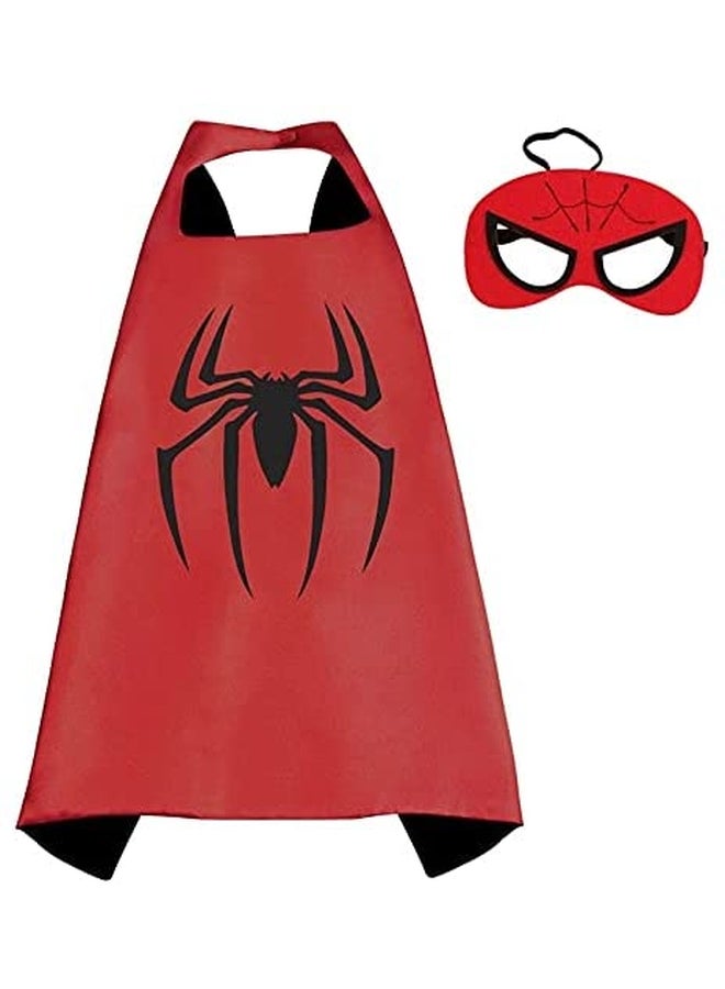 XiuWoo Spiderman Character Costume Cape and Mask Set 