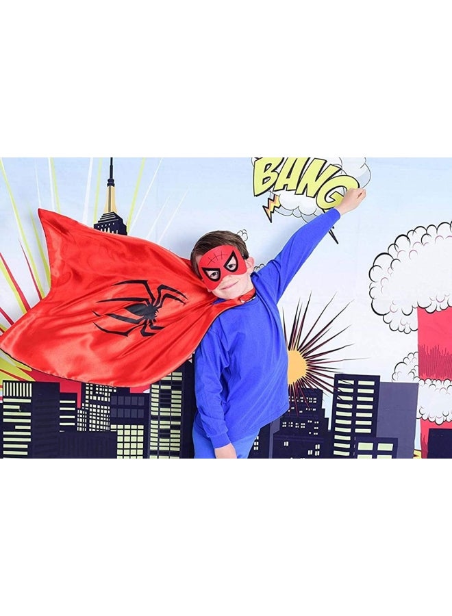 XiuWoo Spiderman Character Costume Cape and Mask Set - Image 4