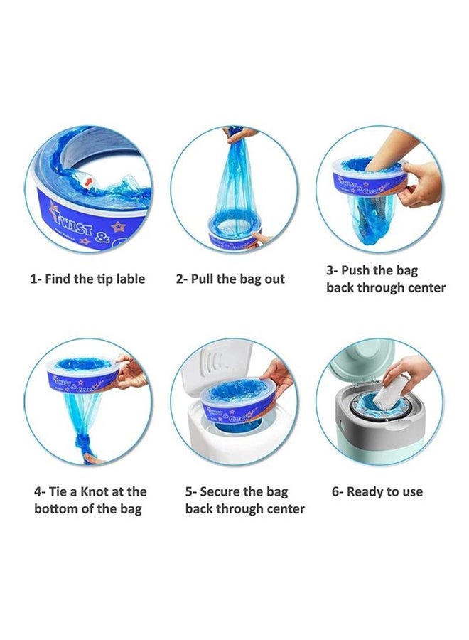 4-Piece Twist And Click Diaper Pail Refill