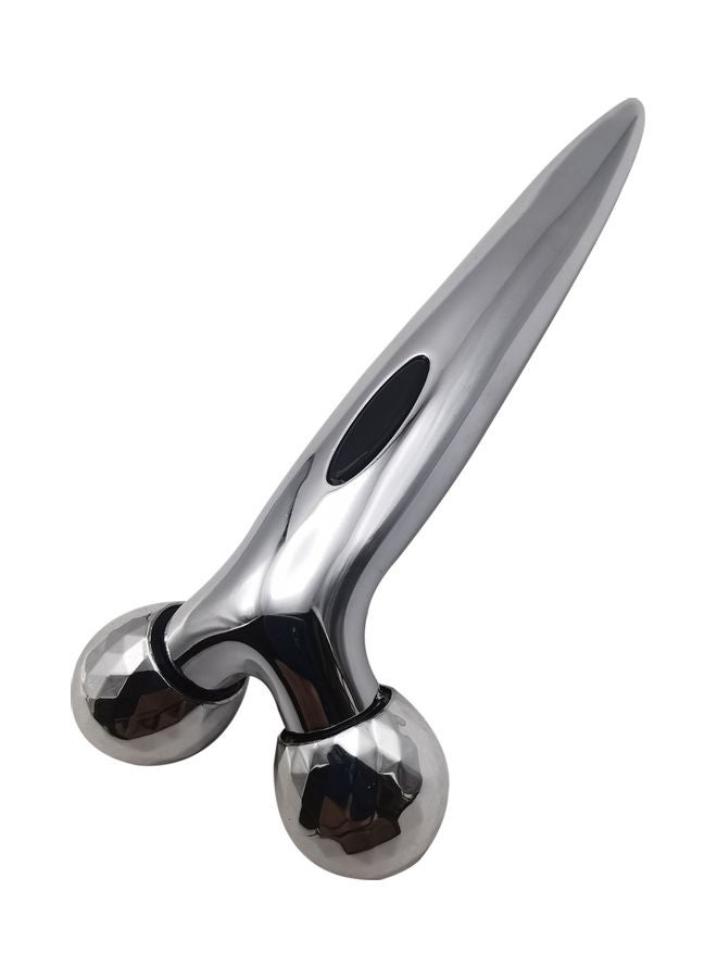 Facial Roller Massager Tool Silver - Image 1