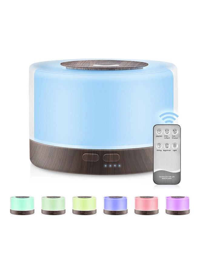 500ML Ultrasonic Air Humidifier Essential Oil Diffuser P-933DW-EU* Blue  - Image 3
