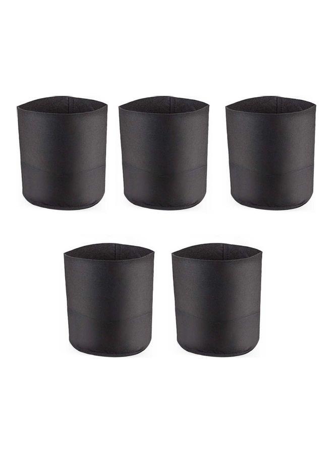 ماركة غير محددة 5-Piece Plant Grow Bag Set Black  - Image 1