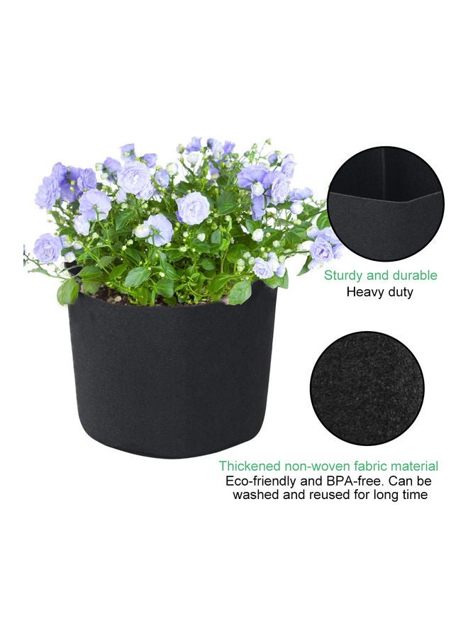 ماركة غير محددة 5-Piece Plant Grow Bag Set Black  - Image 4
