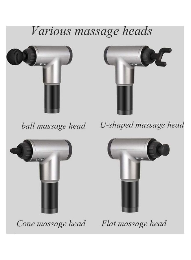 Electric Muscle Facial Massage Gun With 4 Heads - Image 2