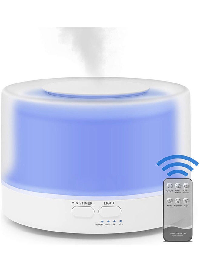 500ML Ultrasonic Air Humidifier P-933W-UK* White/Blue 