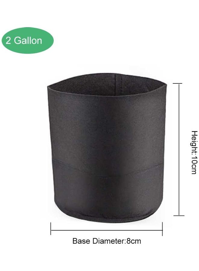 ماركة غير محددة 5-Piece Plant Grow Bag Set Black  - Image 2