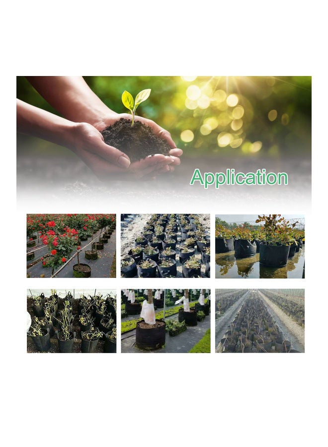 ماركة غير محددة 5-Piece Plant Grow Bag Set Black  - Image 5