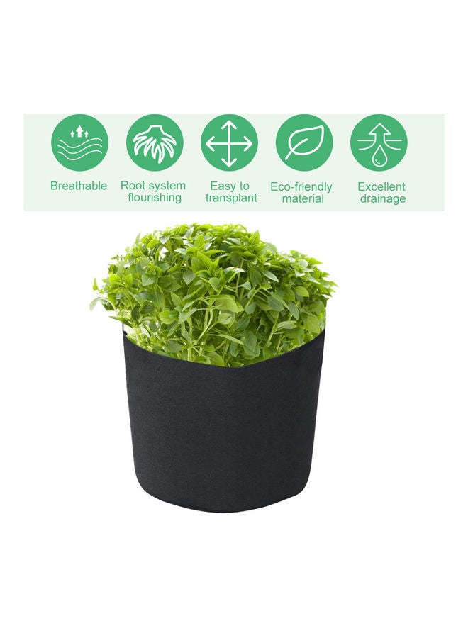 ماركة غير محددة 5-Piece Plant Grow Bag Set Black  - Image 4