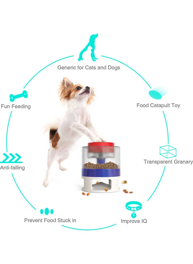 Automatic Pet Feeder Food Dispenser Blue/White/Red 18.00x14.60x14.60cm - Image 5