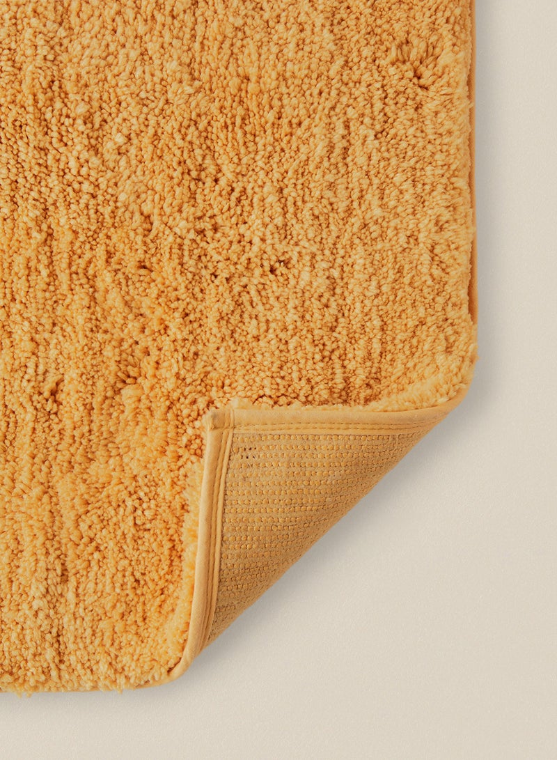 Noon East Bath Mat - 100% Polyester 1500 GSM - Urban Living Charisma Bathroom Mat - Hot Melt Backing - Soft And Cushion Gold 40 x 60cm  - Image 3