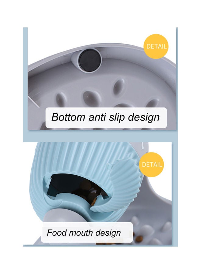 Pet Slow Feeder Food Dispenser Blue 31.40x17.80x25.40cm - Image 4