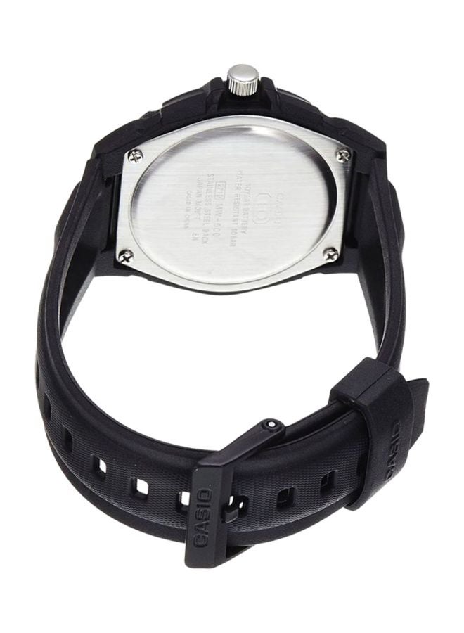 CASIO - Men's Resin Analog Quartz Watch MW-600F-1AVDF - 42 mm - Black - Image 1
