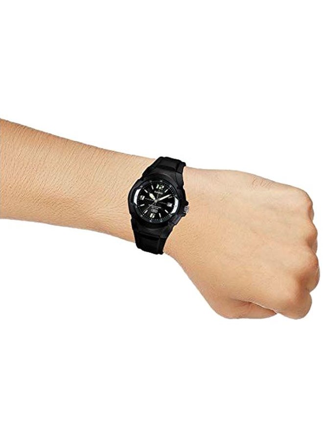 CASIO - Men's Resin Analog Quartz Watch MW-600F-1AVDF - 42 mm - Black - Image 1