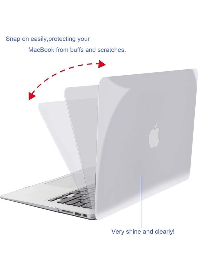 Smooth Touch Hard Shell Case Cover For Previous Mac Pro 15 White  - Image 2