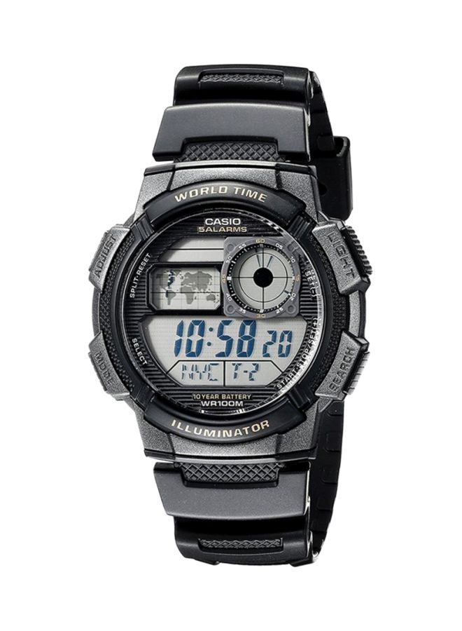 CASIO - Men's Youth Collection Water Resistant Digital Watch AE-1000W-1ADF - 44 mm - Black - Image 1