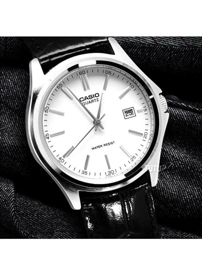 كاسيو ساعة يد بعقارب ومقاومة للماء طراز MTP-1183E-7ADF - مقاس 32 مم - لون أسود للرجال - Image 4