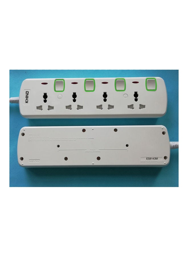 KHIND - Universal Extension Socket White - Image 1