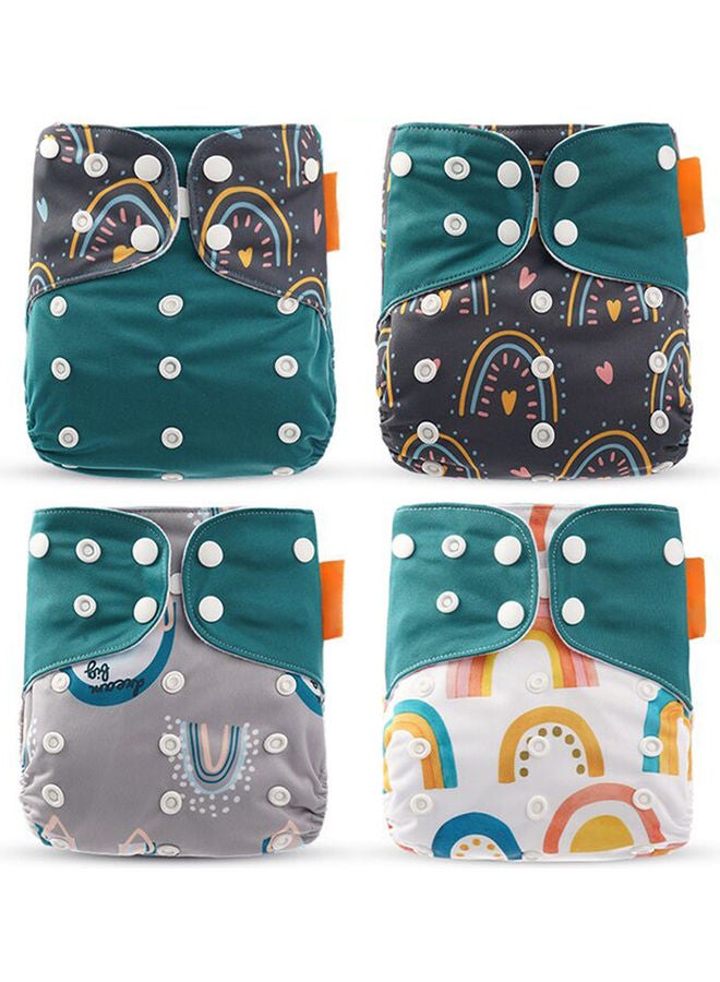 4-Piece Washable Stretchable Baby Cloth Diaper - Image 1