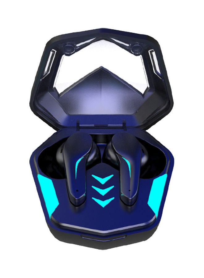 سماعة إيربادز بلوتوث 5.1 بتقنية لاسلكية حقيقية مضادة للماء بصوت ستيريو مع علبة شحن أزرق - Image 1