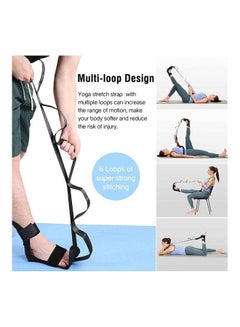 Multi Loops Adjustable Yoga Stretch Belt - v1624718585/N48580159A_6