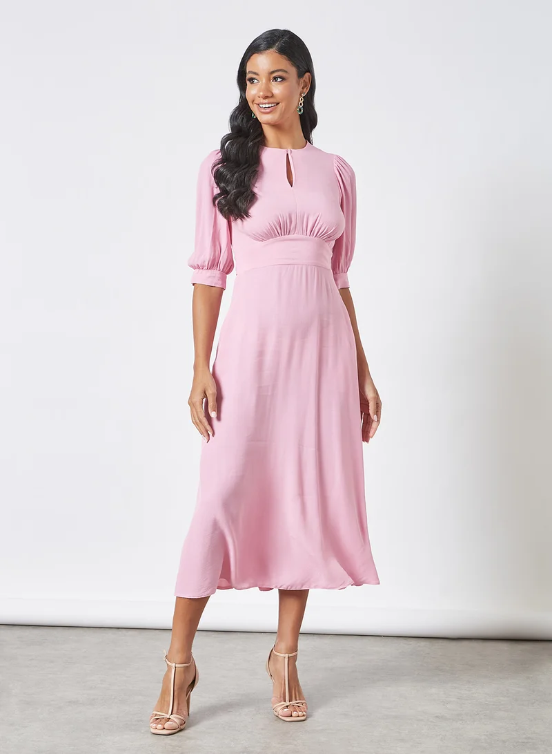 Closet London Empire Waist Midi Dress