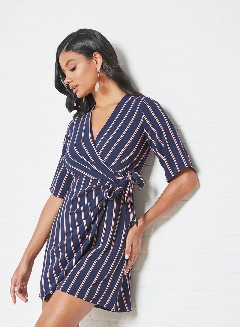 Closet London Striped Mini Dress