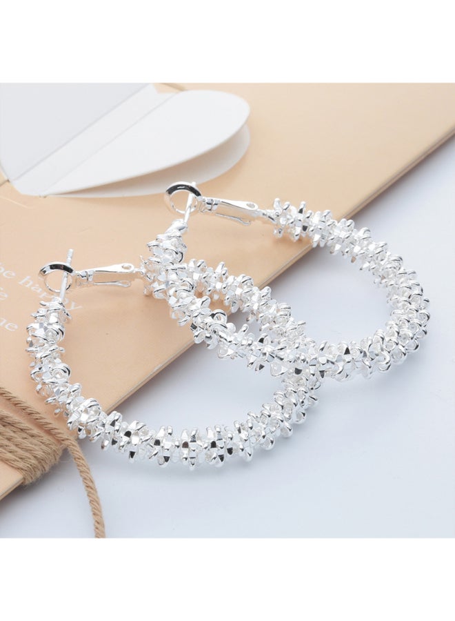 925 Sterling Silver Hoop Earrings  - Image 2