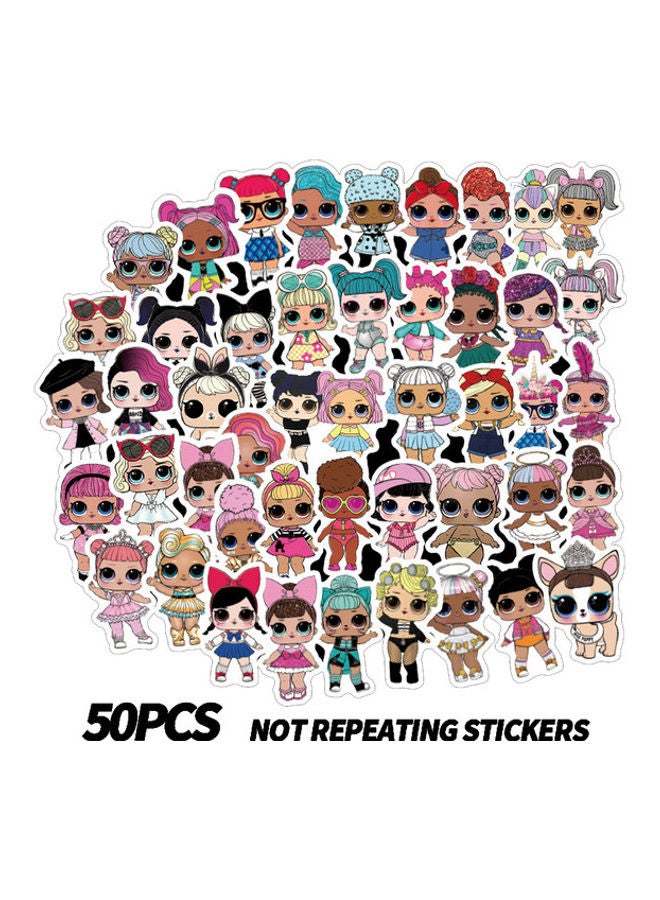 Kutis 50-Piece Girls Stickers Gift Share Friends School Birthday Party - Image 1