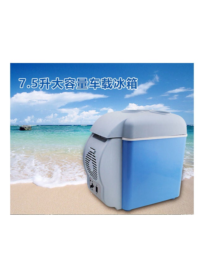 NIBEMINENT Little Portable Refrigerator for Car 8.0 L Efr-145smkiii Blue/Grey  - Image 1