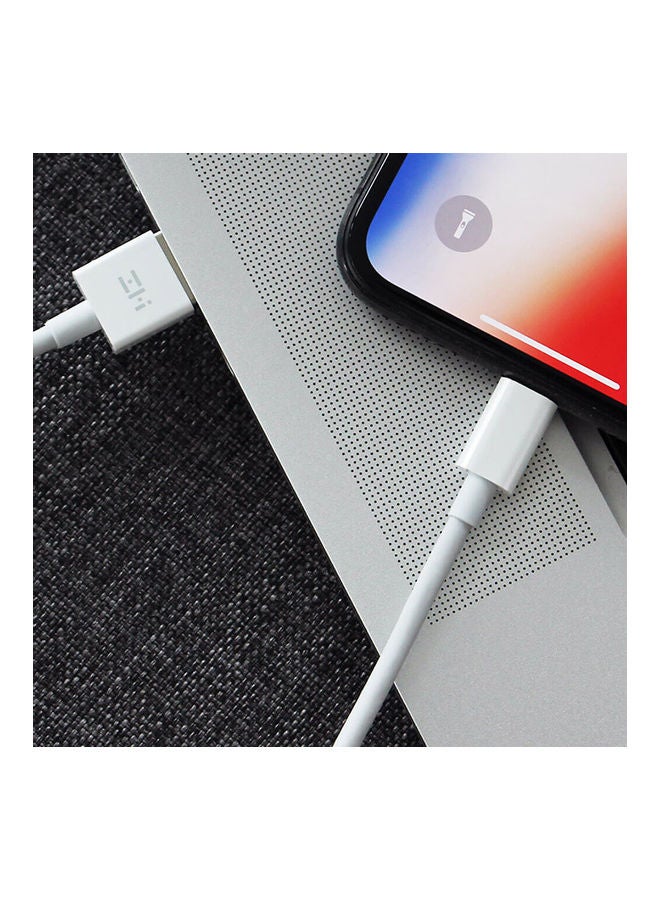 زي إم آي كابل بيانات بمنفذ USB بطول 1 متر أبيض - Image 3