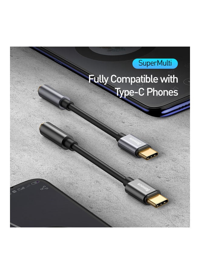 Baseus USB-C Audio Adapter Black/Grey - Image 3