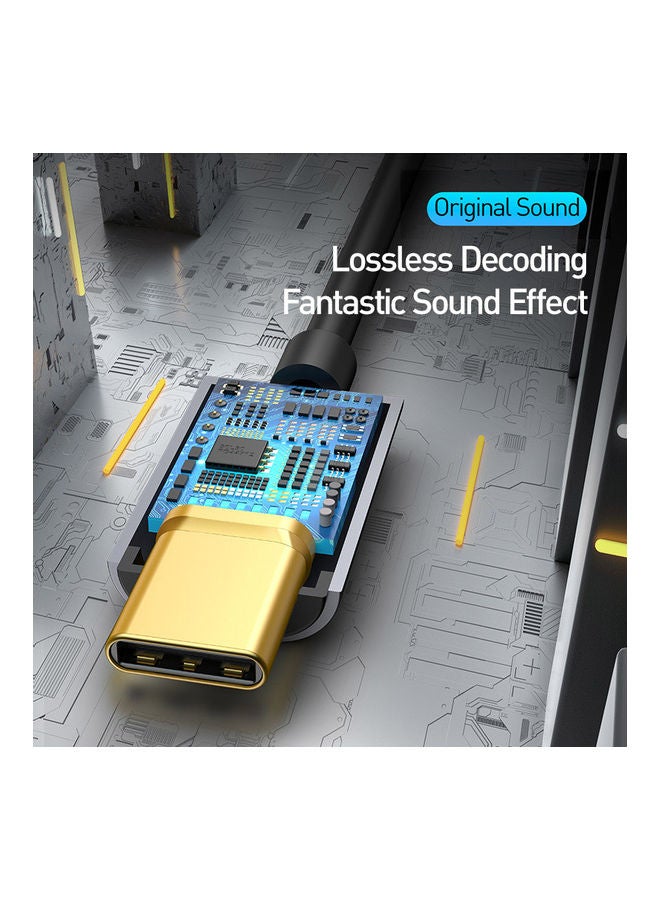 Baseus USB-C Audio Adapter Black/Grey - Image 4