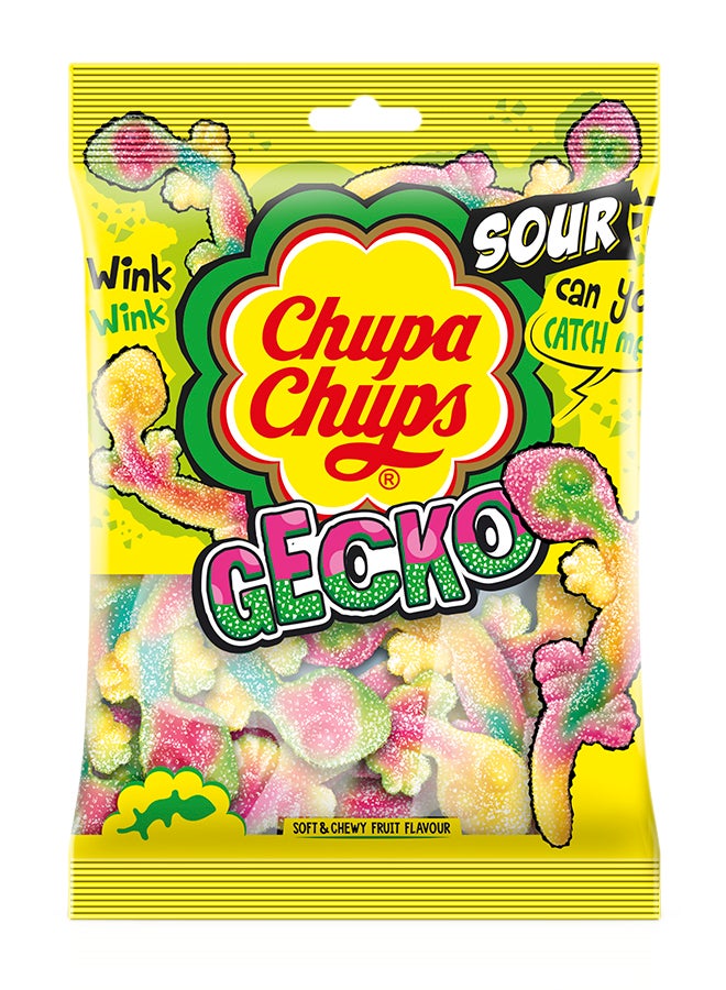 Chupa Chups Gecko Sour Mixed Fruits 160grams