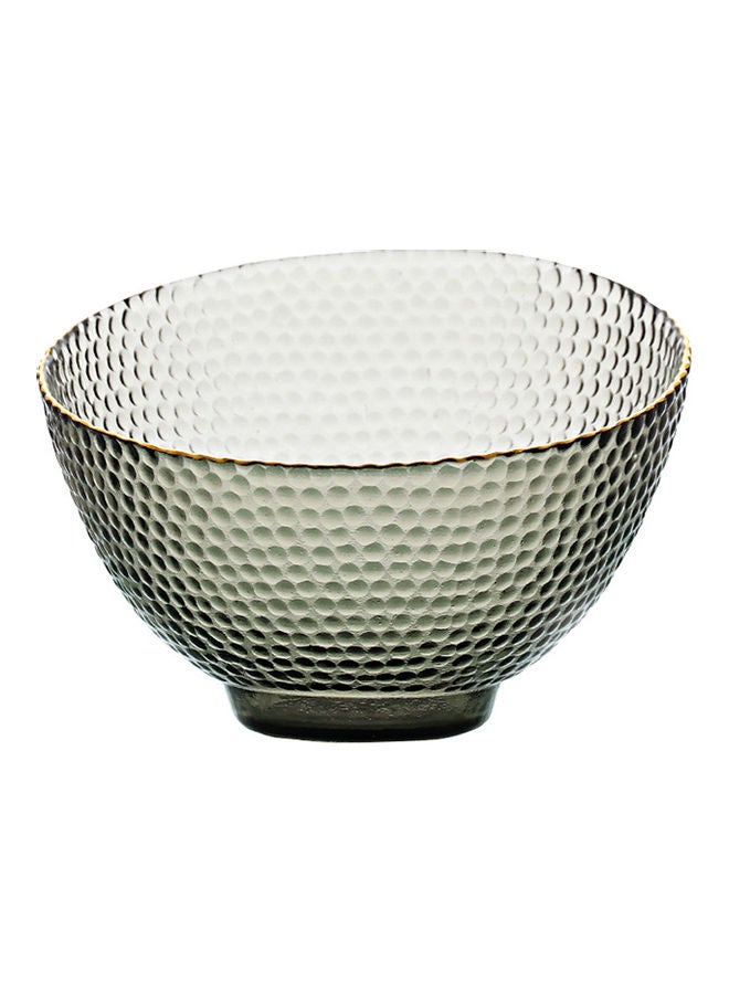 Shuer Creative Hammer Glass Bowl Grey 18 x 17.5 x 12.5cm - Image 3
