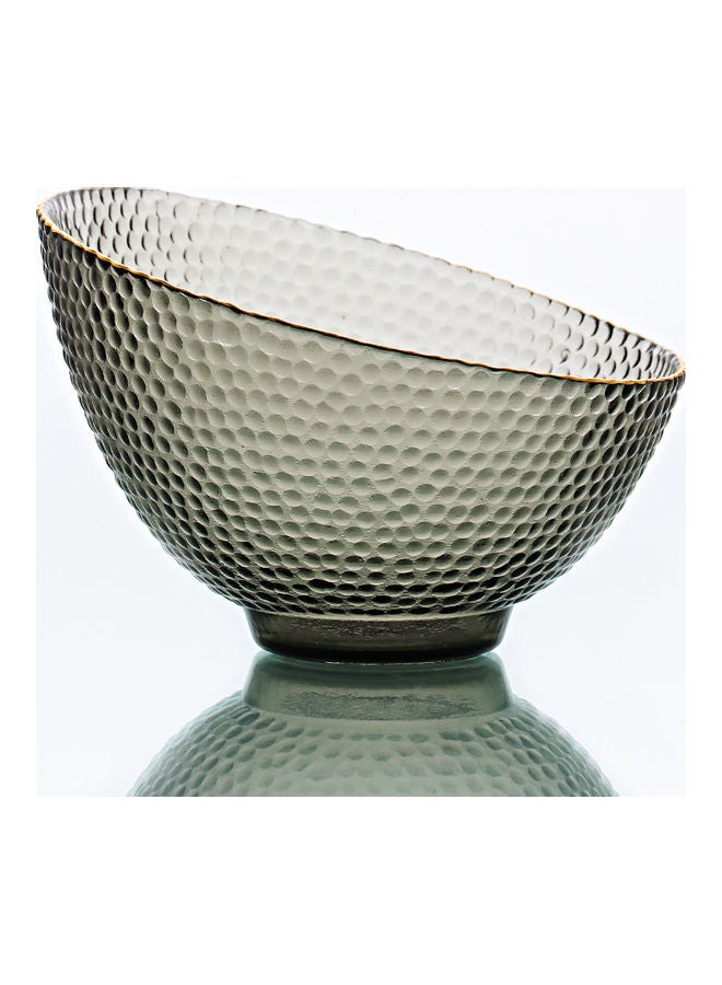 Shuer Creative Hammer Glass Bowl Grey 18 x 17.5 x 12.5cm - Image 5