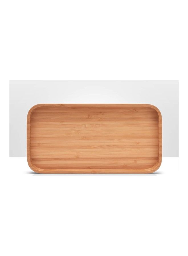 Satu Brown - Vanity Tray For Bathroom Brown 11.81 x 6.1 x 0.94inch - Image 1