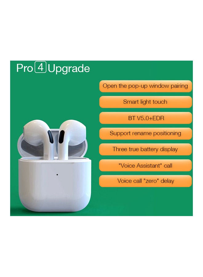 سماعات أذن يتقنية ستيريو لاسلكية حقيقية  تدعم بلوتوث 5.0 مع علبة شحن أبيض - Image 1